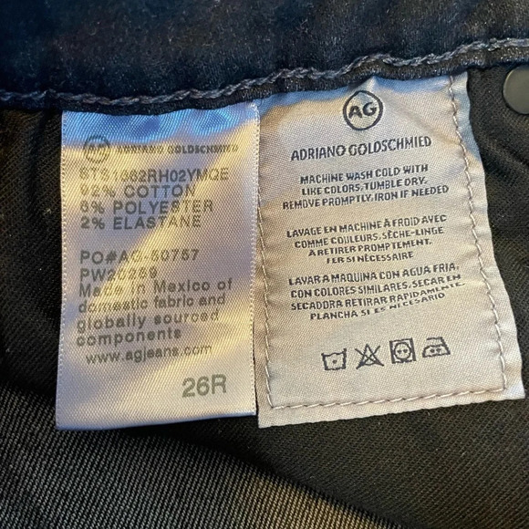 NWT Ag Jeans Jodi HIGH RISE FLARE CROP 26W/26L Black - Picture 6 of 7